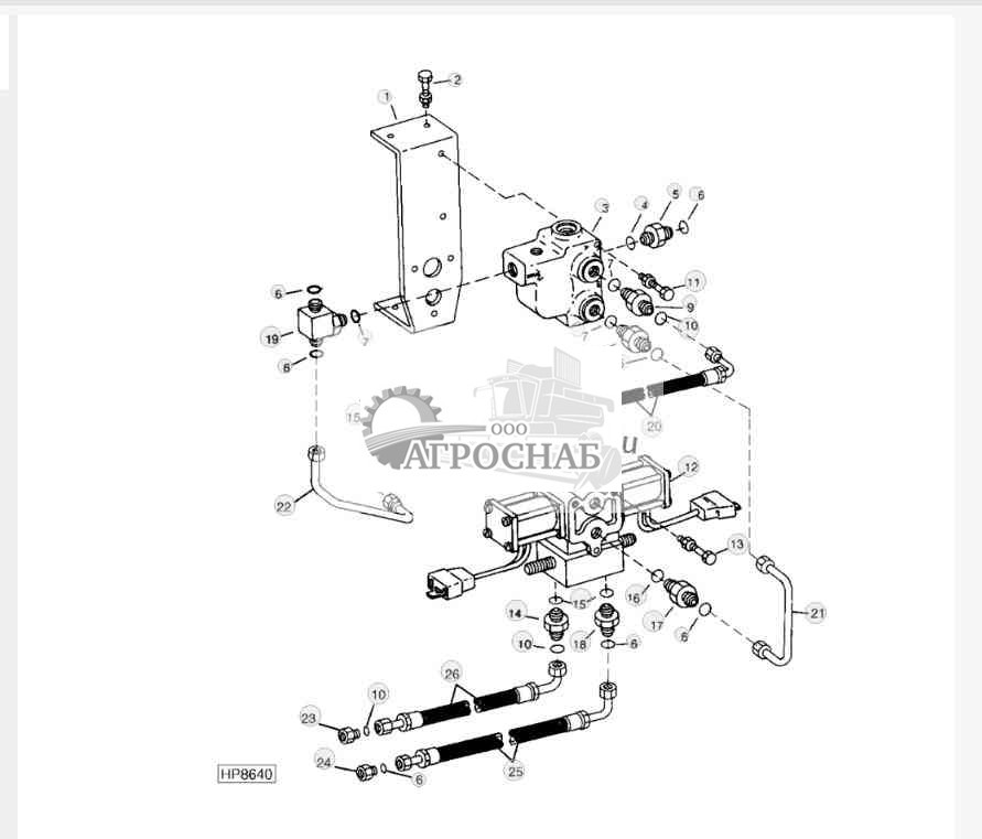 Leveling Solenoid Valve And Flow Divider (Sidehill) 9550SH ( 